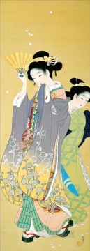 Uemura Shoen Painting - Cherry Blossom Viewing Uemura Shoen Bijin ga beautiful women